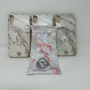Loopy Case Bundle (3) Marble Rose Gold Phone Cases for Iphone XS Max